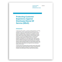 White paper on protecting your business against distributed denial of service (DDoS) attacks White paper on protecting your business against distributed denial of service (DDoS) attacks